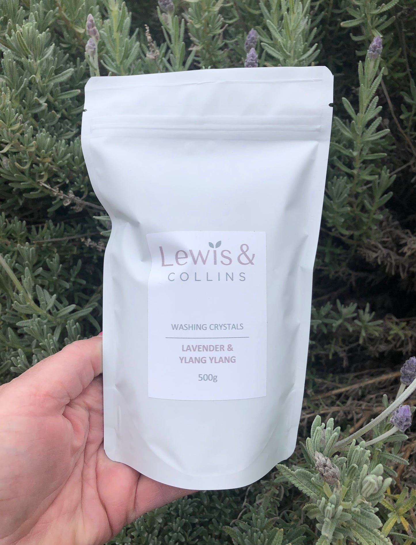 Lavender & Ylang Ylang Washing Crystals – 500g Recyclable Pouch