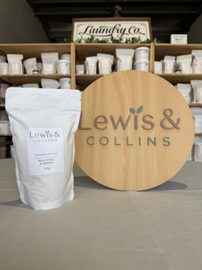 Blue Cyprus & Jasmine Washing Crystals