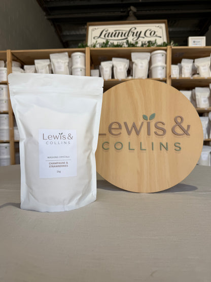 Champagne & Strawberries Washing Crystals