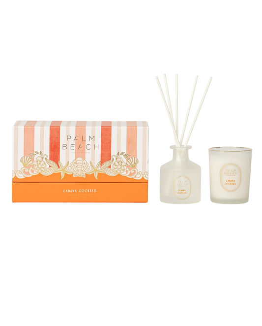 Cabana Cocktail Candle + Diffuser Gift Set