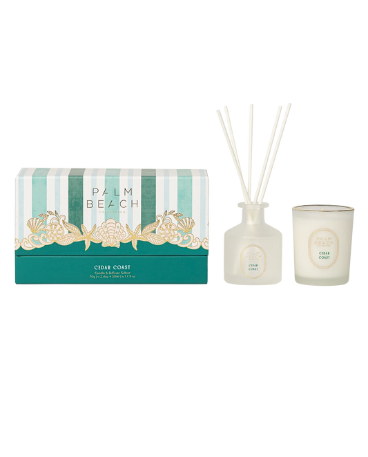 Cedar Coast Candle + Diffuser Gift Set