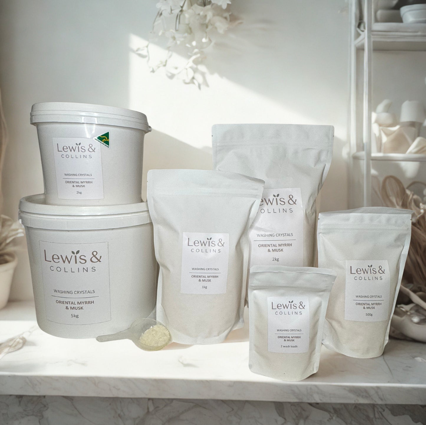 Oriental Myrrh & Musk Washing Crystals
